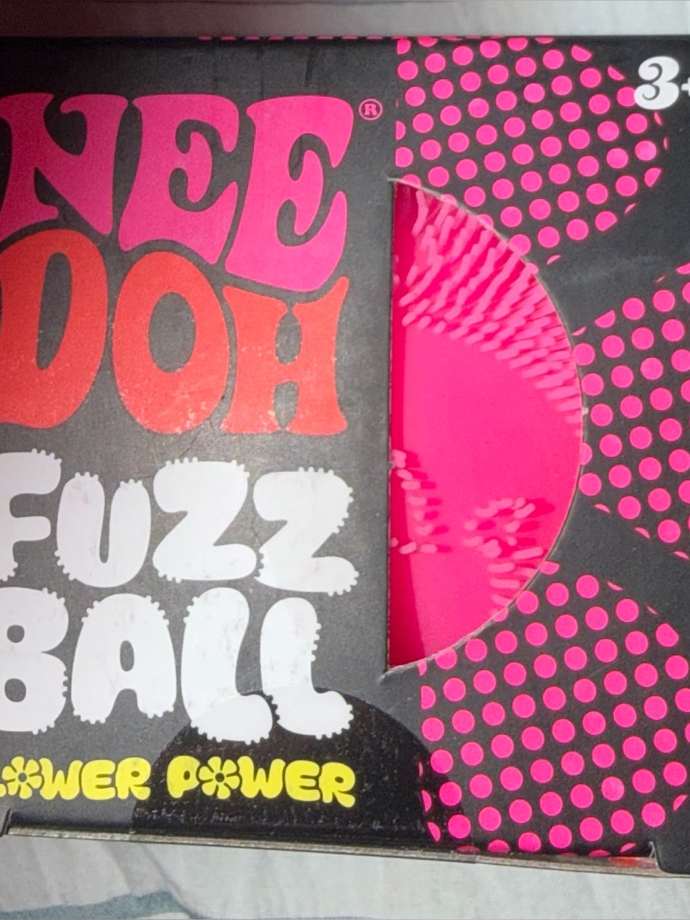 Needoh Fuzz ball New in Box/Pink